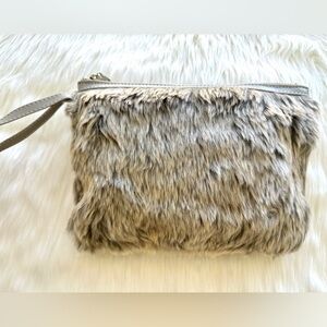FUR WRISTLET CLUTCH